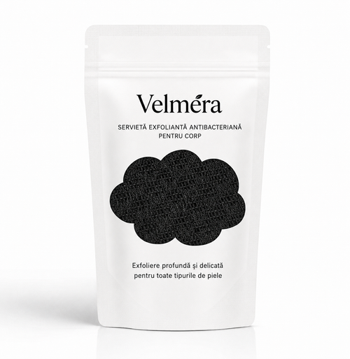 Prosop exfoliant antibacterian pentru duș Velméra