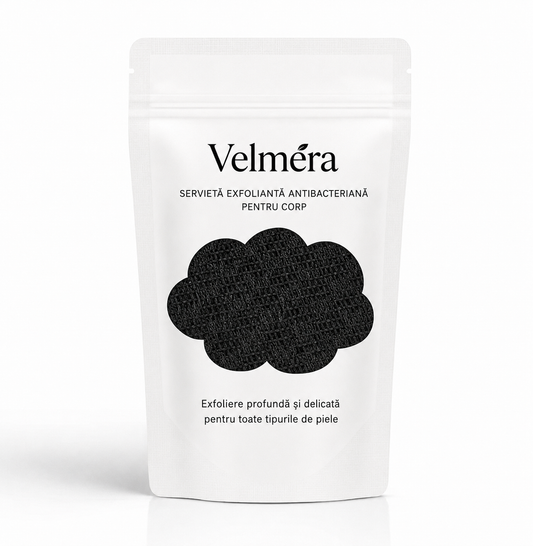 Prosop exfoliant antibacterian pentru duș Velméra